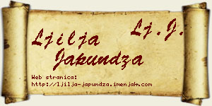 Ljilja Japundža vizit kartica